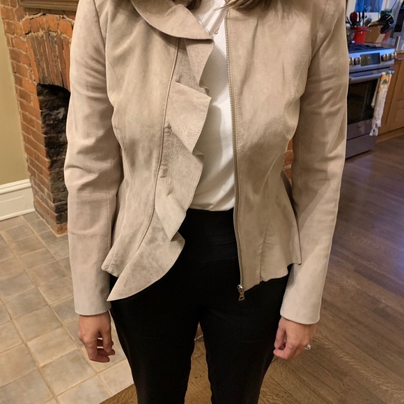 Intermix Dixon Suede Ruffle jacket - Picture 8 of 8